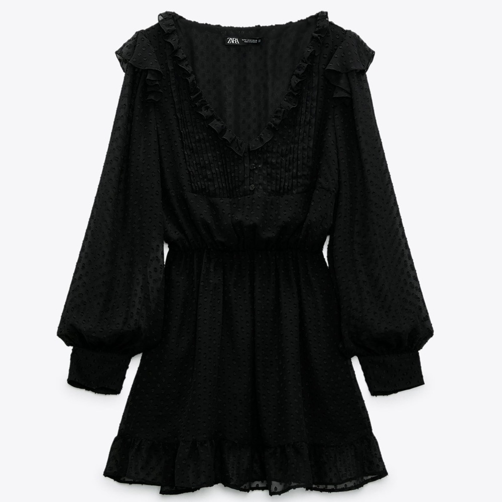 Zara Swiss Dot Short Dress
